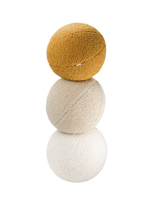Crema Blanco Cojín de Bola