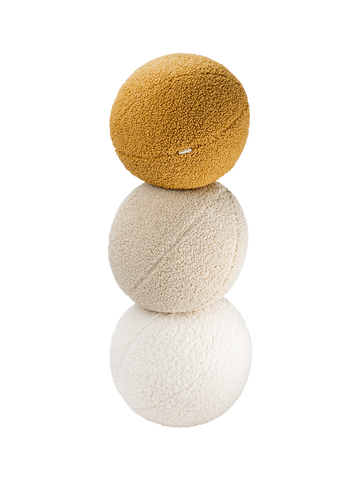 Crema Blanco Cojín de Bola