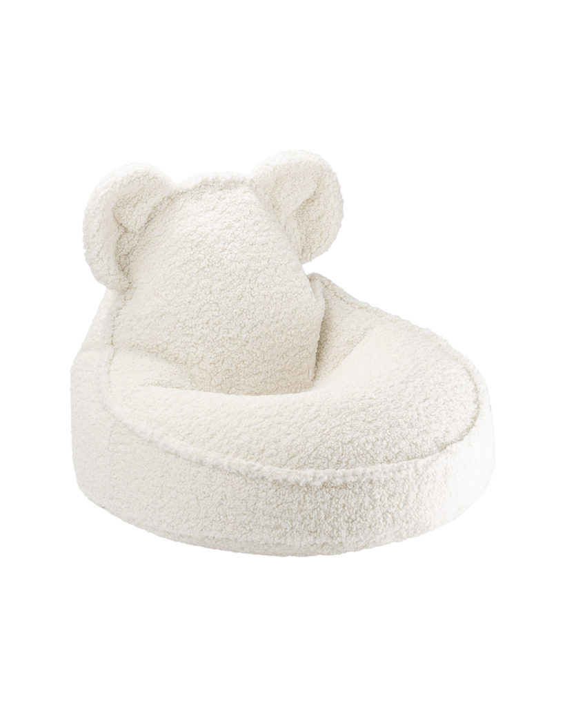 Crème Blanc Ours Pouf