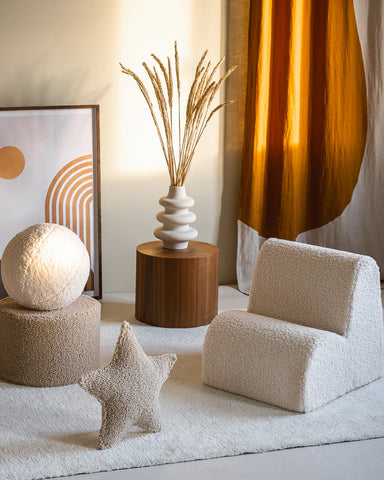 Nube de crema blanca silla