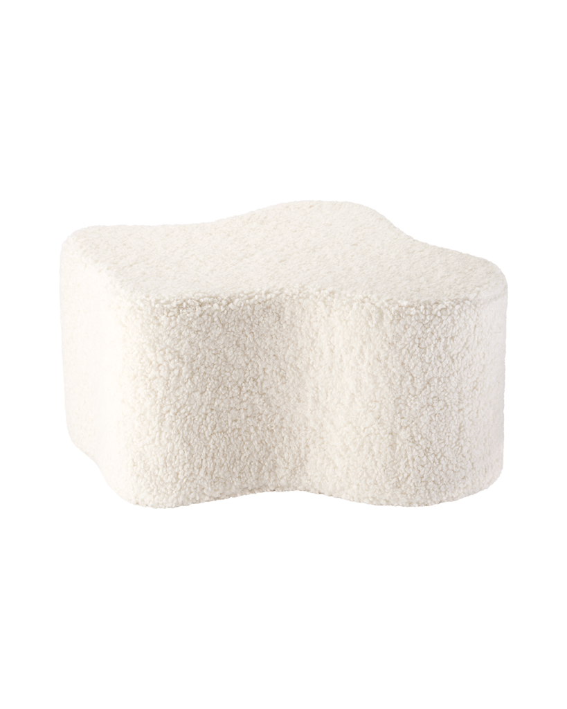 Crème Blanc Nuage Pouffe