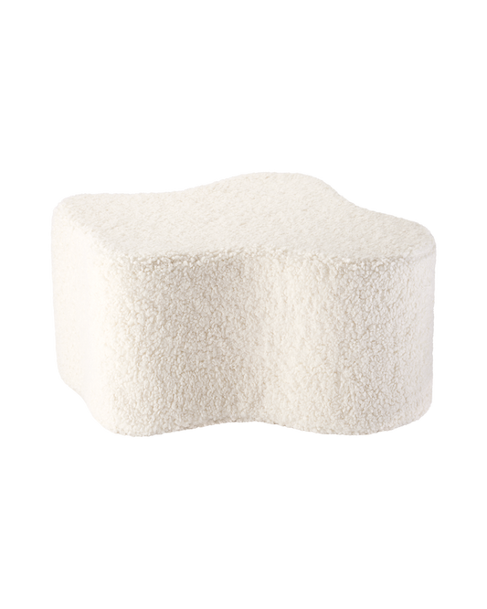 Crème Blanc Nuage Pouffe