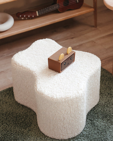 Crème Blanc Nuage Pouffe