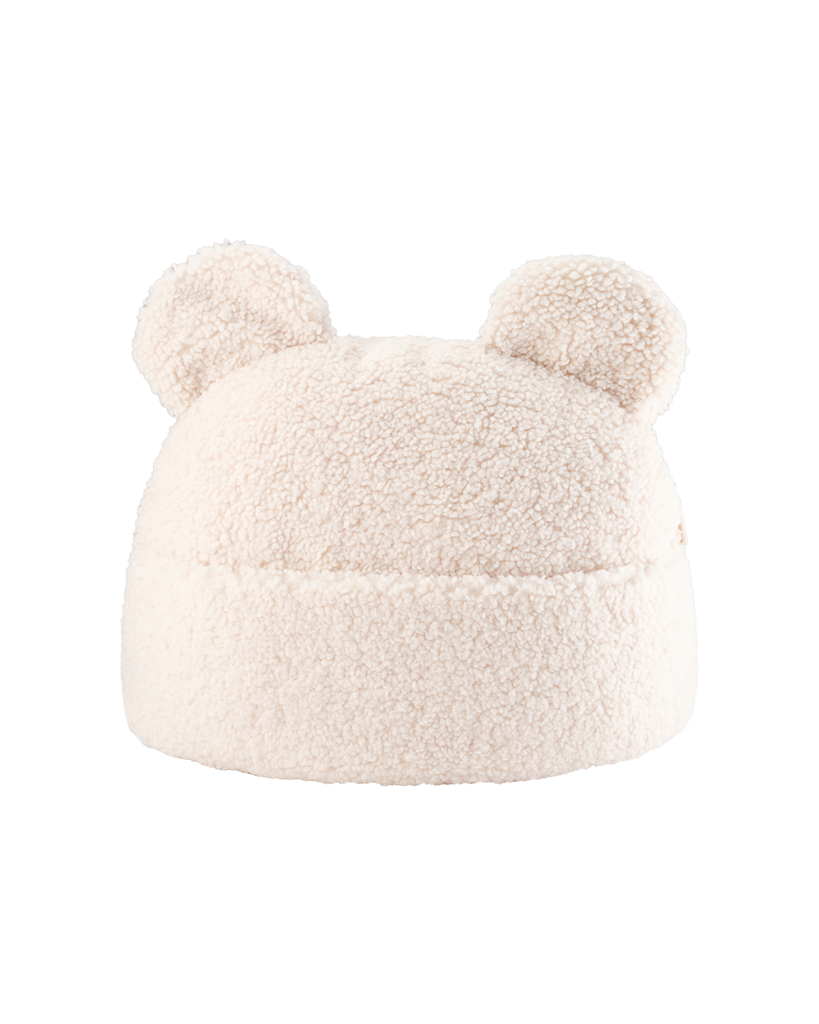 Crème Blanc Teddy Pouch