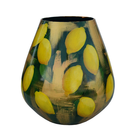 Handbeschilderde Vaas Tasman lemon Ø26 x H28 cm