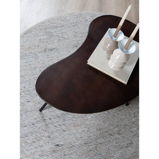 Vloerkleed Scott Donker Beige Rond ø160 cm