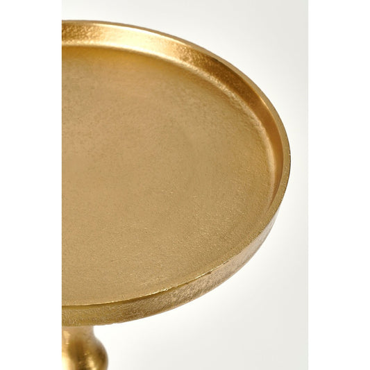 Duco Bijzettafel - H66 x Ø25 cm - Gerecycled Aluminium - Goud