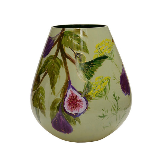 Handbeschilderde Vaas Tasman M Figs Ø26 x H28 cm