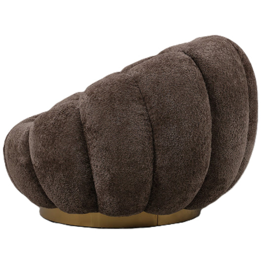 Daisy fauteuil antelope gold base with swivel