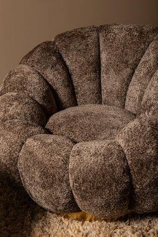 Daisy fauteuil antelope gold base with swivel