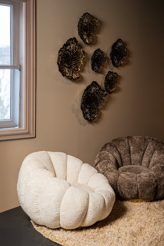 Daisy fauteuil antelope gold base with swivel