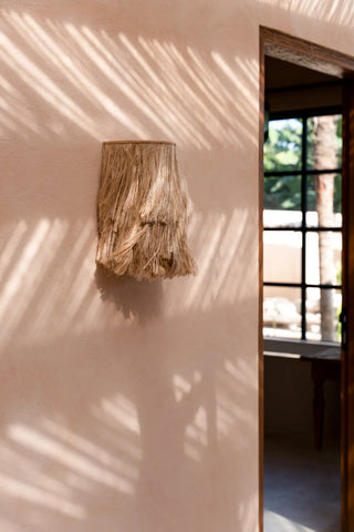 La aplicación de pared de abacá - Natural - S