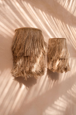 La aplicación de pared de abacá - Natural - S
