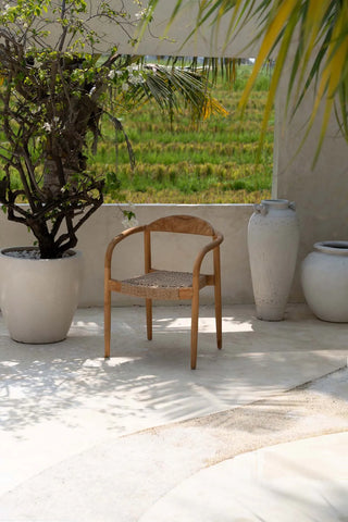 La silla de comedor Amaya - Natural - Exterior