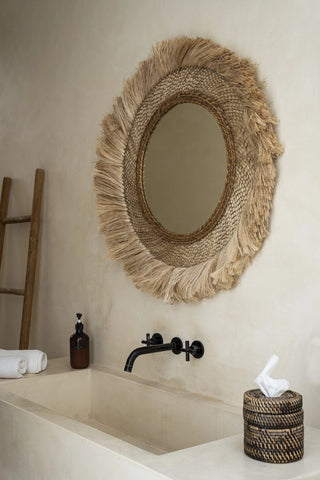 Le miroir Capri - Naturel - L