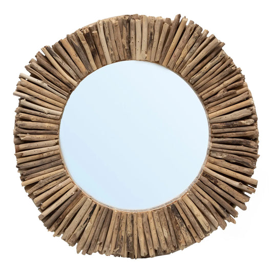 Le miroir Driftwood Halo - Naturel - M_40
