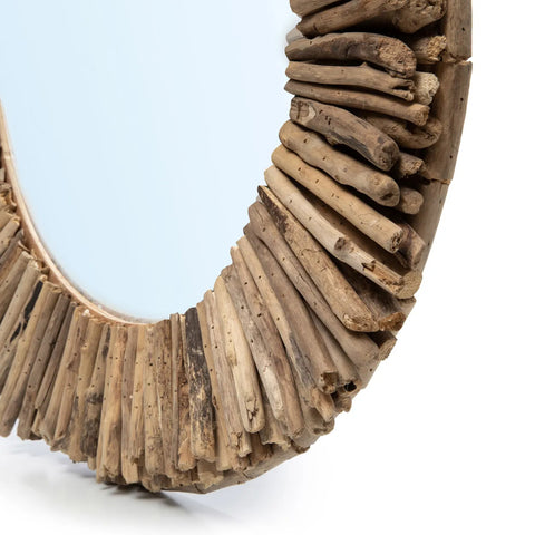 Le miroir Driftwood Halo - Naturel - M_40