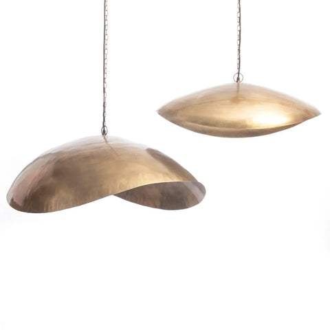 Le pendentif de fortune cookie - laiton - XL