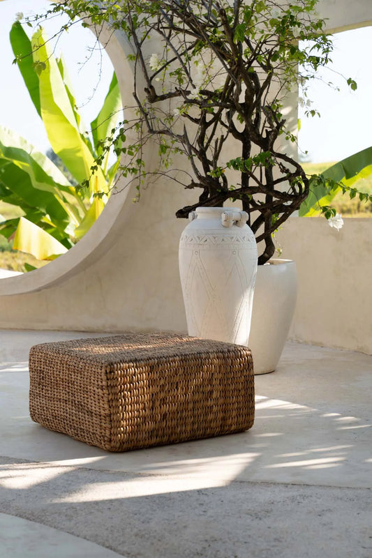 Le Hyacinth Pouffe Square - Naturel - M