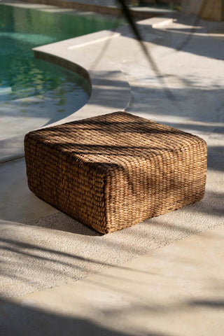 Le Hyacinth Pouffe Square - Naturel - M