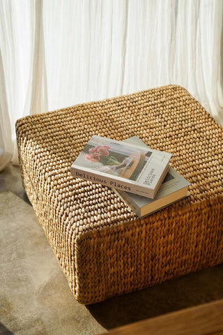 Le Hyacinth Pouffe Square - Naturel - M