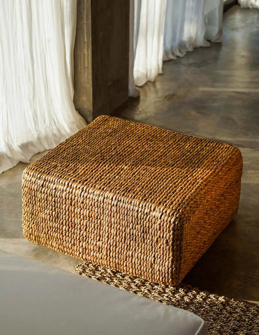 Le Hyacinth Pouffe Square - Naturel - M