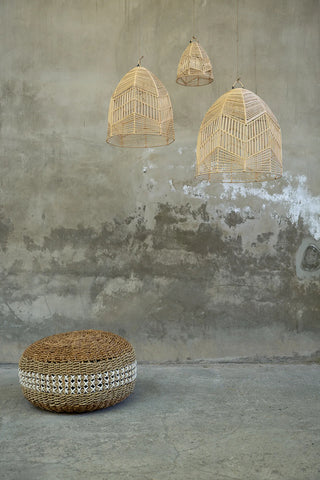 Le pouf en macramé