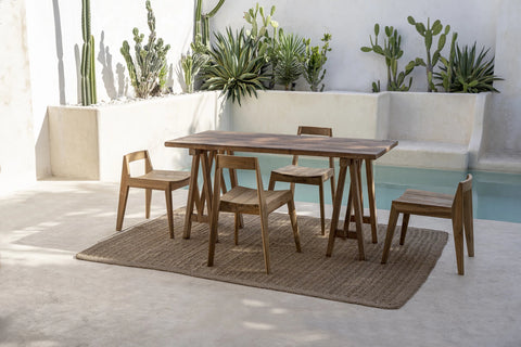 La silla de comedor Paxi - Natural - Exterior