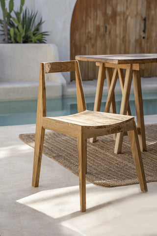 La silla de comedor Paxi - Natural - Exterior