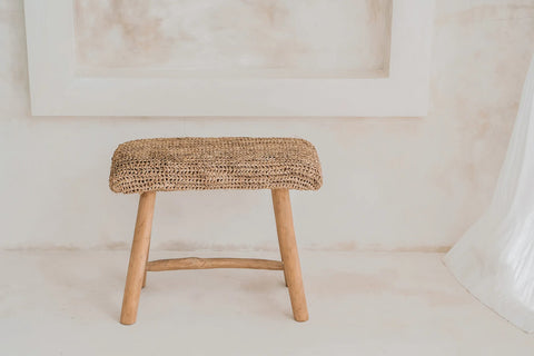 Le banc en raphia - Naturel