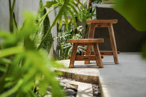 El taburete Shoji - Natural - S