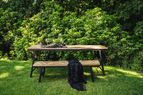 Le banc à chevrons - Naturel - 150 en seulement.