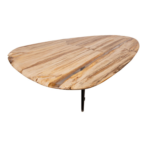 Deeba coffeetable petrified wood 130