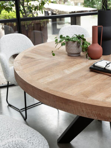 Mesa de comedor redonda Einstein