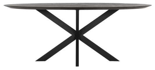 Forma de mesa oval NEGRO