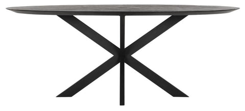 Forma de mesa oval NEGRO