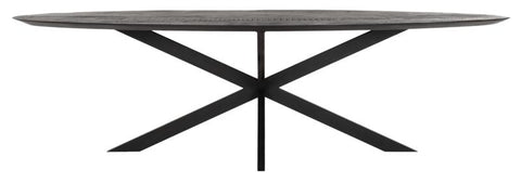 Forma de mesa oval NEGRO