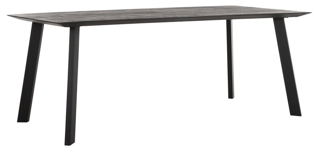 Forma rectangular de la mesa NEGRO