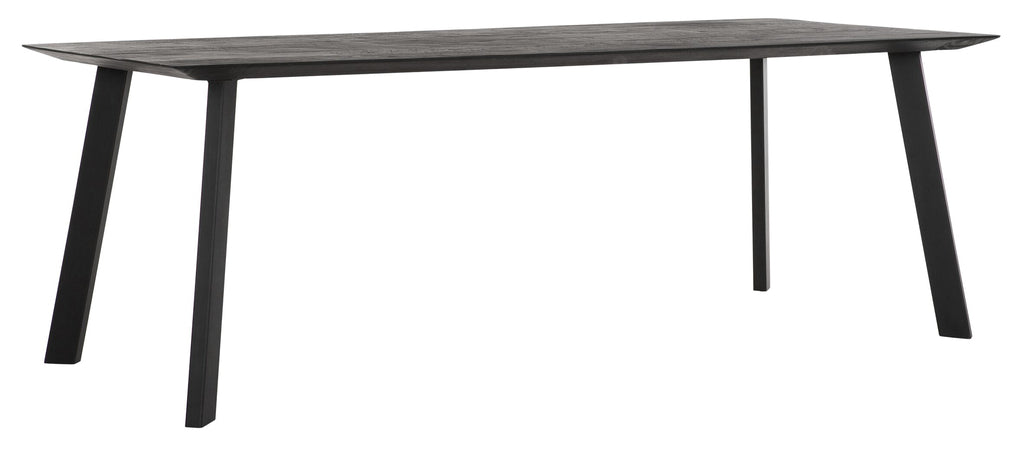 Forma rectangular de la mesa NEGRO