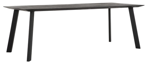 Forma rectangular de la mesa NEGRO