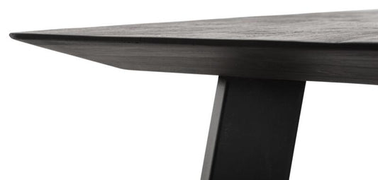 Forma rectangular de la mesa NEGRO