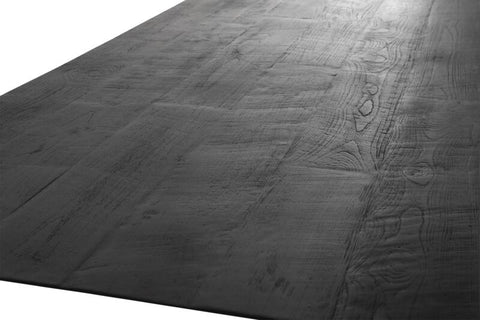 Forma rectangular de la mesa NEGRO
