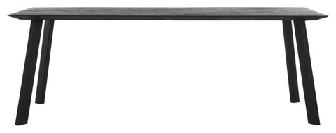 Forma rectangular de la mesa NEGRO