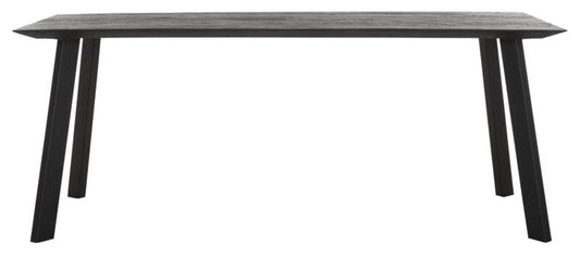 Forma rectangular de la mesa NEGRO