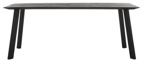 Forma rectangular de la mesa NEGRO