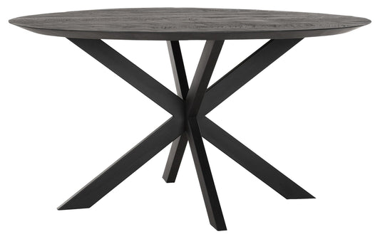 Forma de mesa redonda NEGRO