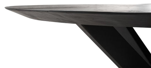 Forma de mesa redonda NEGRO