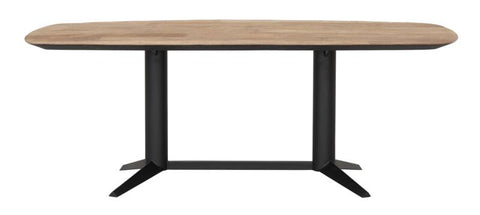 Mesa de comedor rectangular Soho 210 en madera de teca