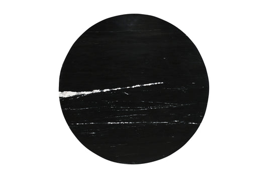 Diro Black Marble 3 ball coffeetable round