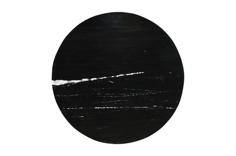 Diro Black Marble 3 ball coffeetable round